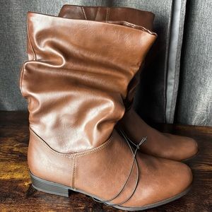 East 5th Memory Foam Mid Length EF Junction Brown Boots Women Size 10M